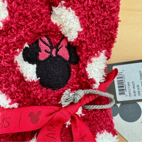 Barefoot Dreams CozyChic® Classic Disney Youth Minnie Mouse 2-pack Socks - NWT - Picture 3 of 7